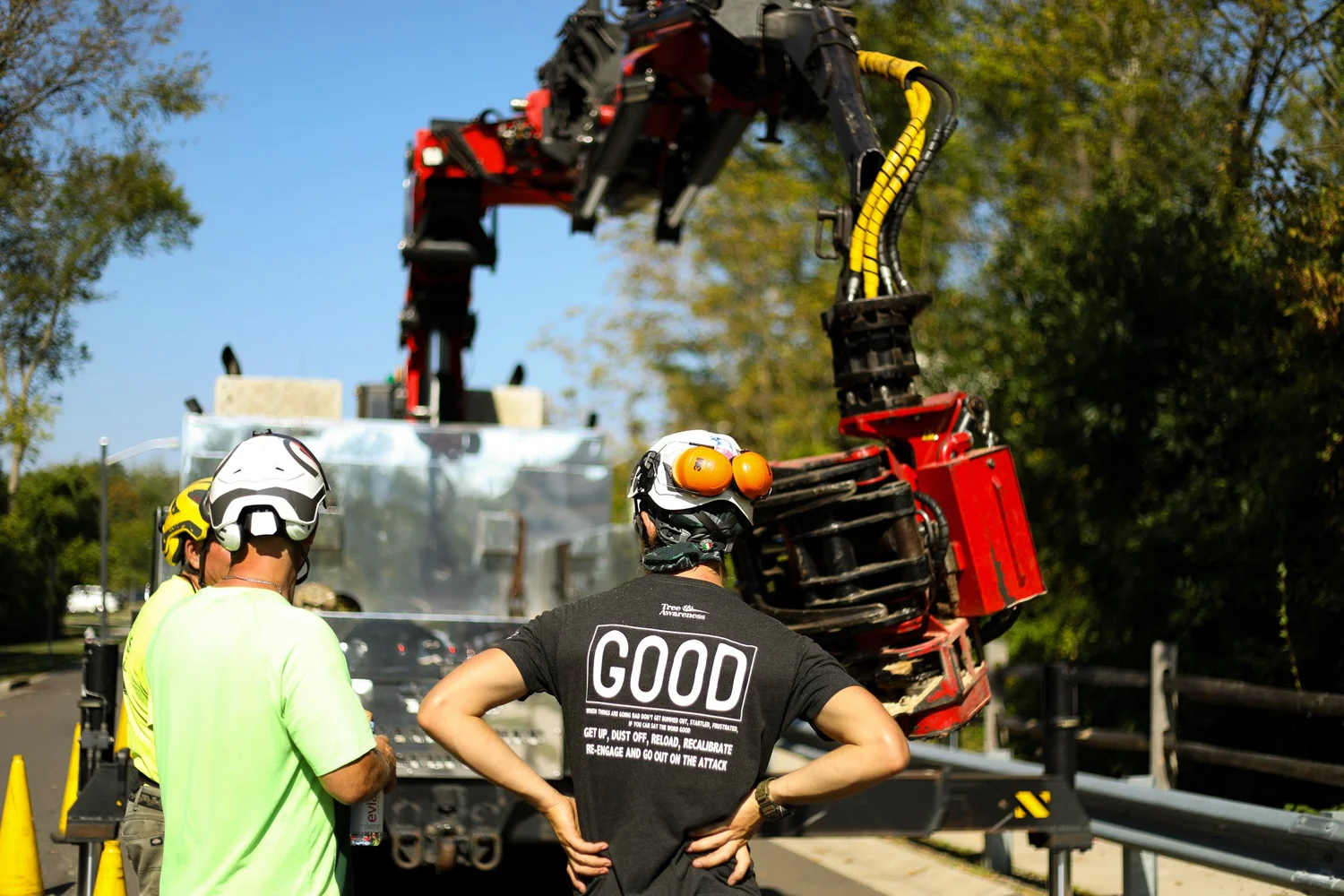 Storm cleanup with road-closure coordination