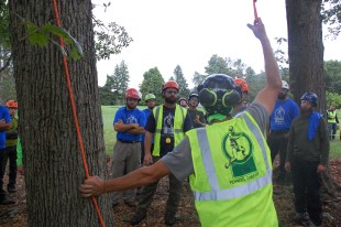 Legends of the Penn-Del chapter Rob Thigpen and Garreth Peoples answering some technical questions at the Aerial Rescue Event.